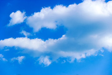 Obraz na płótnie Canvas Clouds and blue sky background with copy space