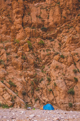 Кемпинг под скалой , Ущелье Тодра