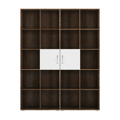 Shelving isolated on white background. 3D rendering.