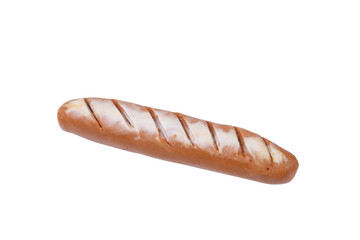 baguette model from japanese clay on white background