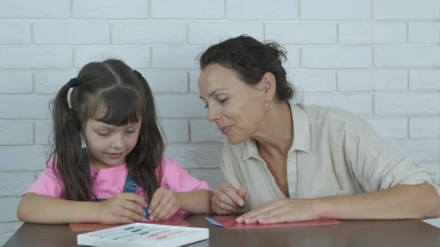 Family creative activity.