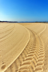Beach of Chatelaillon-plage in Charente Maritime coast