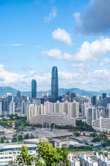 Fototapeta na wymiar Shenzhen City, Guangdong, China City Building Skyline