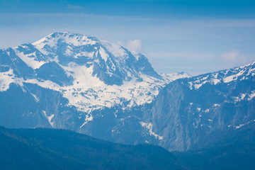 Berge in den Alpen von Österreich 