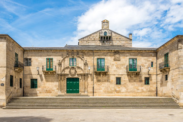 View at the Bishopric building at Santa Maria place in Lugo - Spain