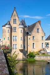 Fototapeta na wymiar La Flèche. Le château des Carmes. Sarthe. Pays de la Loire