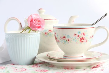 cup of tea and teapot