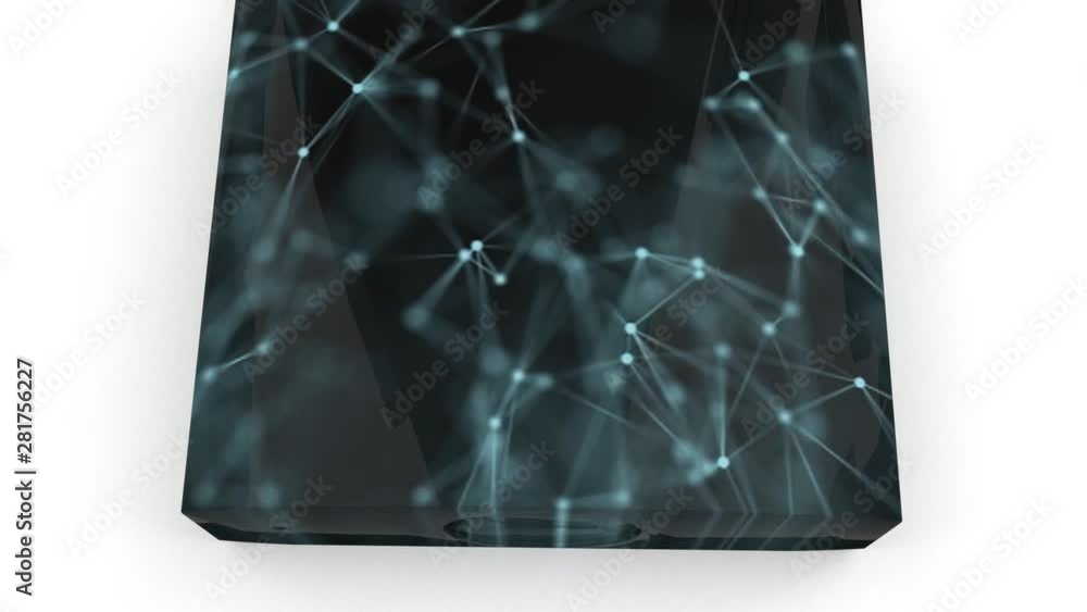 Poster digital security. protecting your information. personal data under lock and key.