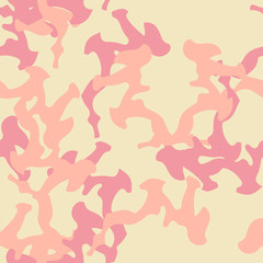 Desert camouflage of various shades of yellow, red and orange colors