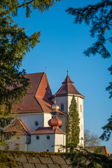 Fototapeta na wymiar Kloster in Traunkirchen am Traunsee in Österreich