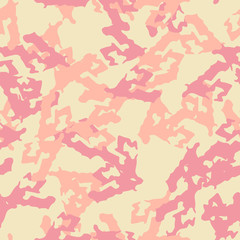 Desert camouflage of various shades of yellow, red and orange colors