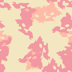 Desert camouflage of various shades of yellow, red and orange colors