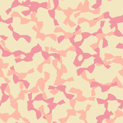 Desert camouflage of various shades of yellow, red and orange colors