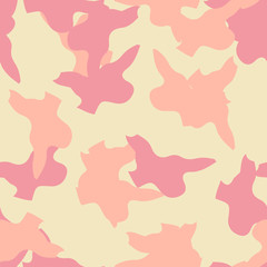 Desert camouflage of various shades of yellow, red and orange colors