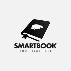 Smartbook logo design template vector isolated
