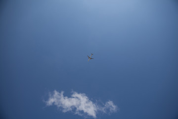 Naklejka na ściany i meble Big plane in the sky.