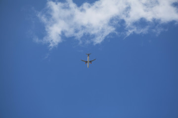 Big plane in the sky.