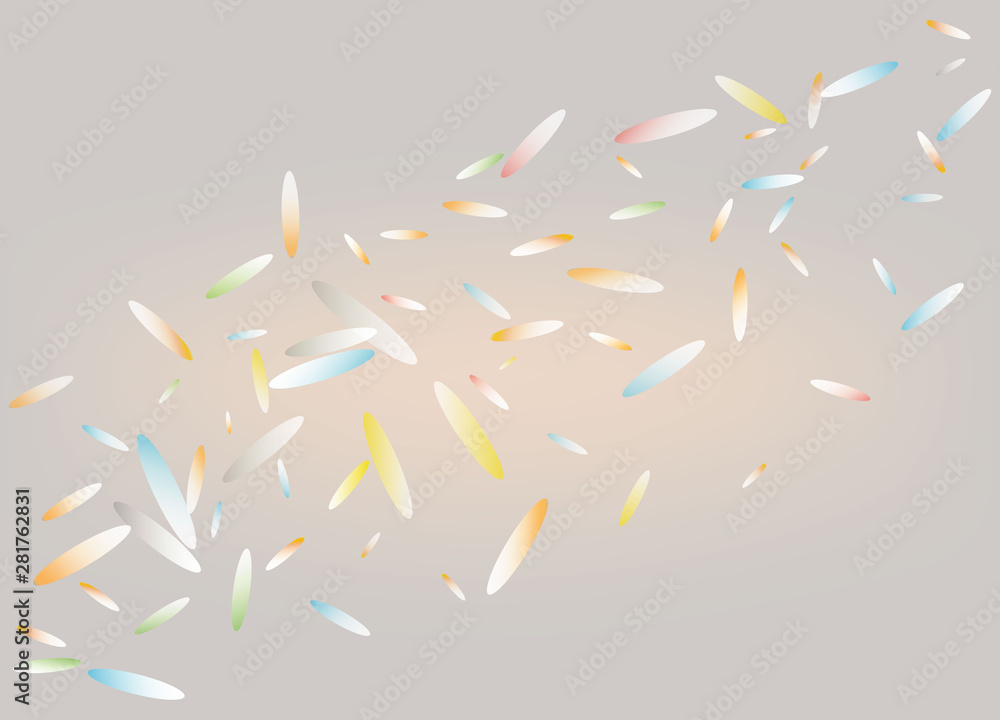 Poster background flying multi-colored particles. design element. vector illustration.