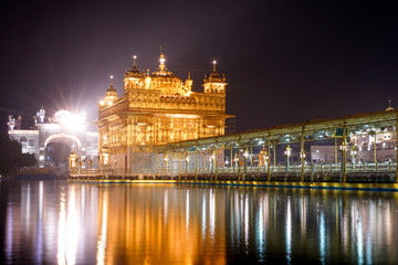 The golden temple in Amritsar