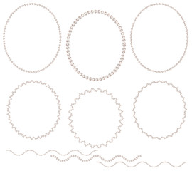 Pearl wreath for wedding decoration