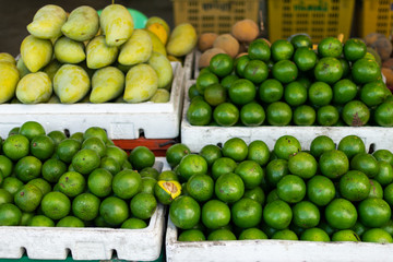 Pile of avocado and mango