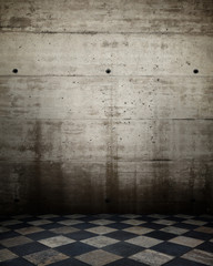 dark empty interior room. may used as background.