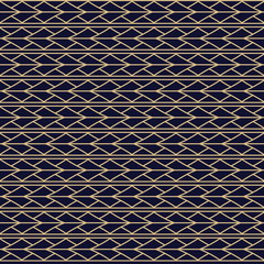 Vector ethnic seamless pattern in maori style. Geometric border with decorative ethnic elements. Design for home decor, wrapping paper, fabric, carpet, textile, cover