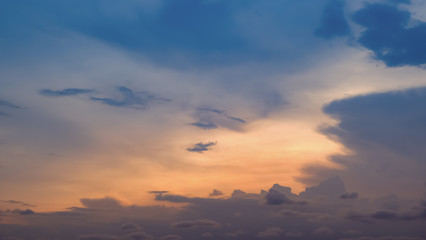 Beautiful sky with clouds background, Sky with clouds weather nature cloud blue.