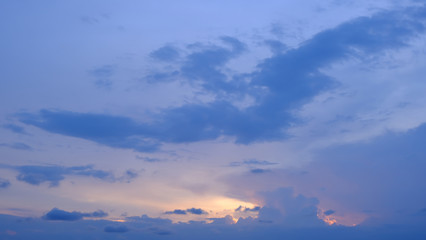 Naklejka na ściany i meble Beautiful sky with clouds background, Sky with clouds weather nature cloud blue.