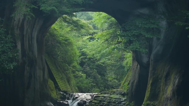 View of Nomizo Falls, Kimitsu, Chiba Prefecture, Japan