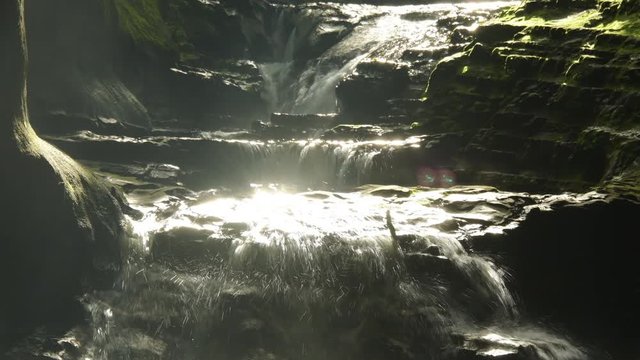 Close up of waterfall, Nomizo Falls, Kimitsu, Chiba Prefecture, Japan