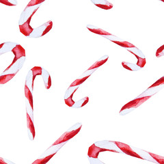 Christmas theme. Beautiful bright watercolor pattern. Suitable for printing on paper and fabric.