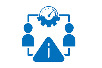 Modern Risk Management icon vector, symbolizing risk management