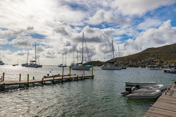 Saint Vincent and the Grenadines, boats in Admiralty Bay, Bequia