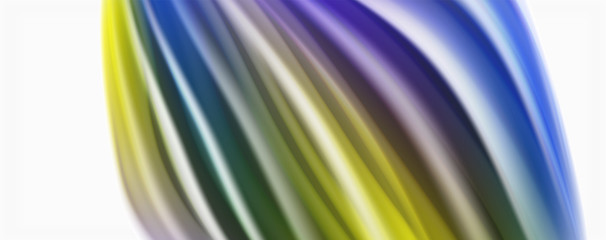 Glossy colorful liquid waves abstract background,, modern techno lines