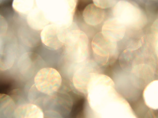 Holiday bokeh golden lights background