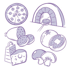 Pizza Icon Doodle