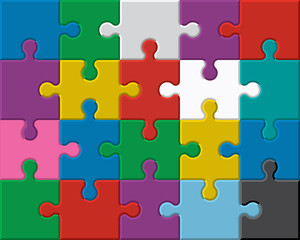 puzzle multicolor
