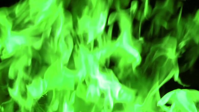 Color flame abstract background, slow motion, abstract blue fire