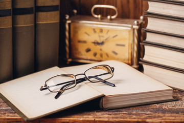 The open book is ready for reading.