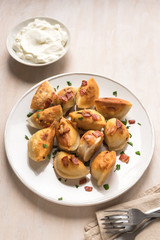 Fried dumplings, pierogi