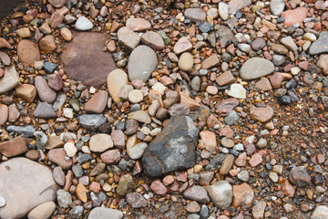 stone nature wet dirt earth asphalt road texture pebble monolith granite flint rock boulder cobblestone abstraction background