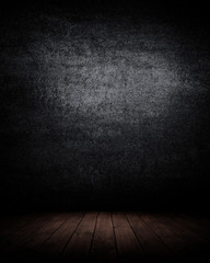 grunge empty interior room may used as background.