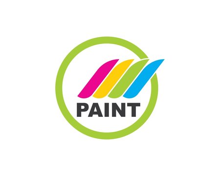 color paint logo icon vector illustration