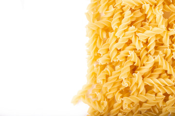 raw pasta helix place for text