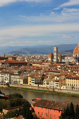 Panorama of the ancient city of Florence, Italy