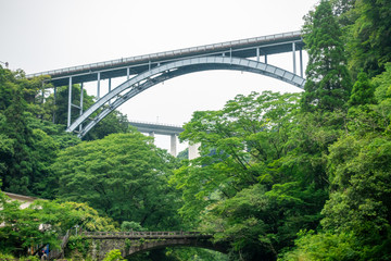 Fototapeta premium 高千穂峡三段橋