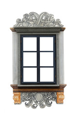 beautiful window isolated on white