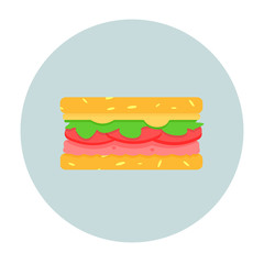 Fresh sandwich with cheese