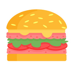Hamburger with double meat